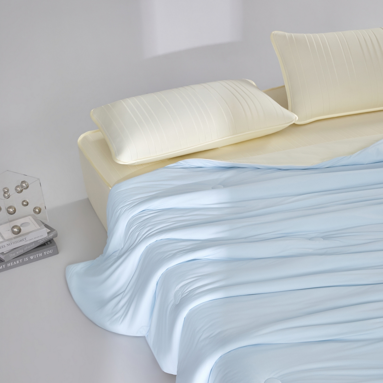 吾诺家居 吾诺 2026 真凉感 真锦氨 锦氨凉感夏被四件套 锦纶凉感丝夏凉被 - 冰皮系列 冰皮天兰