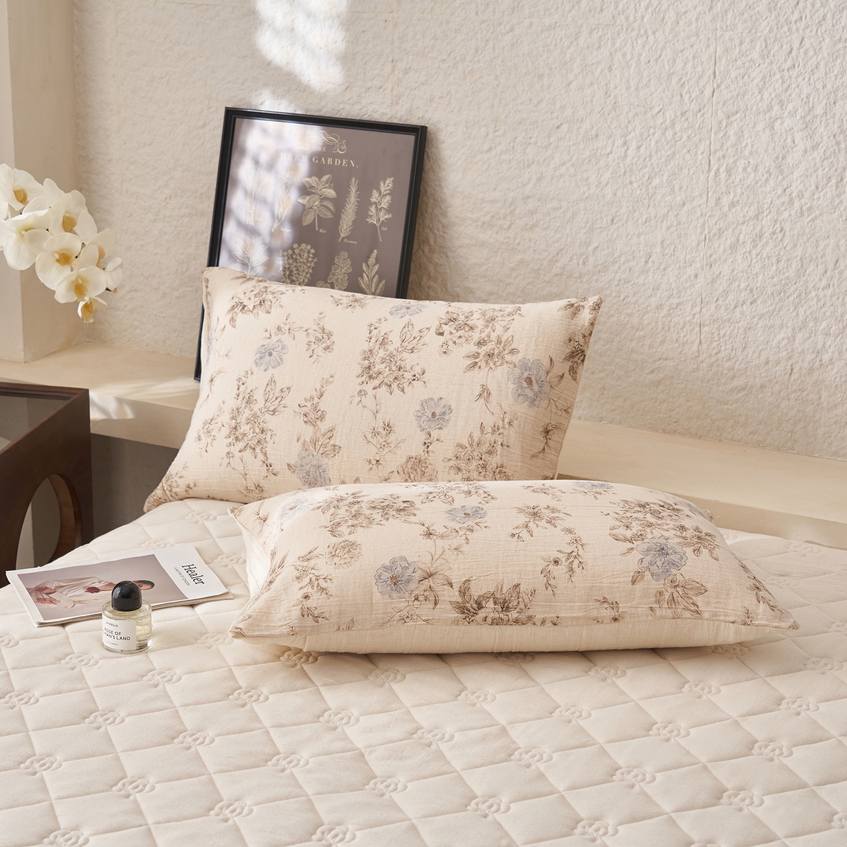 91家纺网 家纺一手货源 找家纺 吾秀家居 2026新款棉麻系列-棉麻印花棉花夏被 半夏