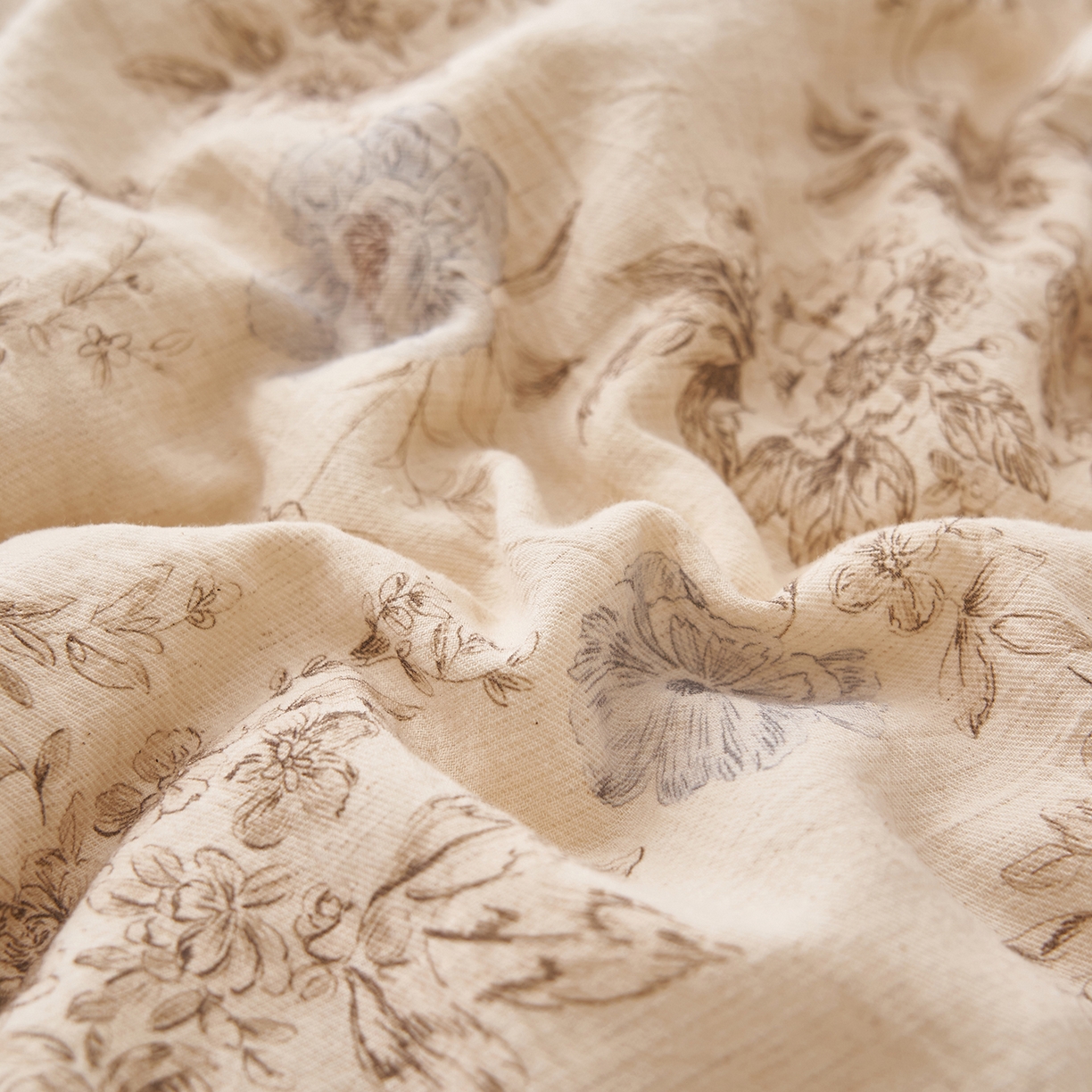 91家纺网 家纺一手货源 找家纺 吾秀家居 2026新款棉麻系列-棉麻印花棉花夏被 半夏