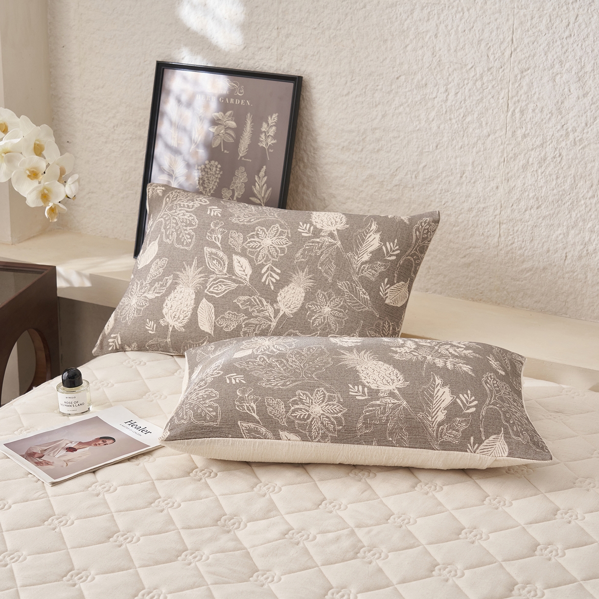 91家纺网 家纺一手货源 找家纺 吾秀家居 2026新款棉麻系列-棉麻印花棉花夏被 初朵