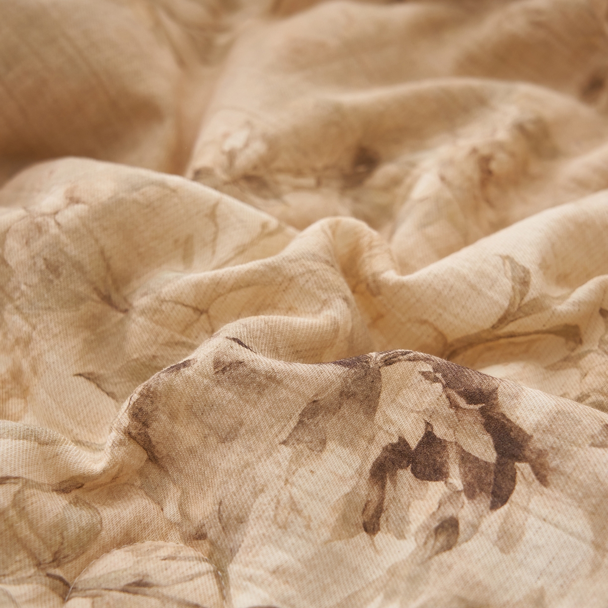 91家纺网 家纺一手货源 找家纺 吾秀家居 2026新款棉麻系列-棉麻印花棉花夏被 花漾