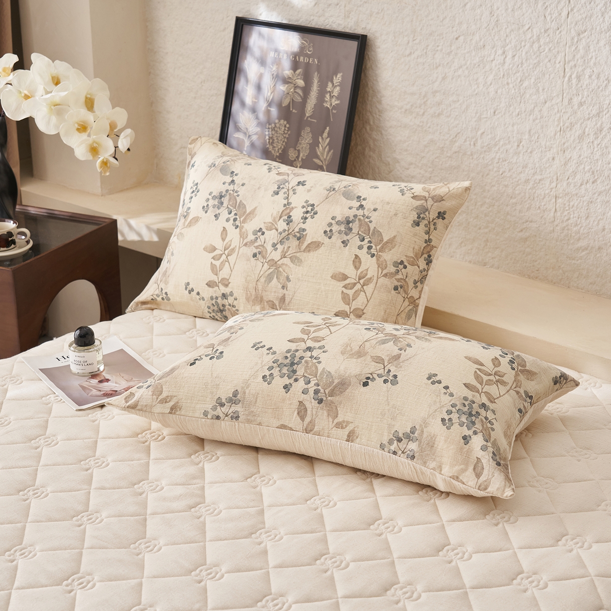 91家纺网 家纺一手货源 找家纺 吾秀家居 2026新款棉麻系列-棉麻印花棉花夏被 锦素