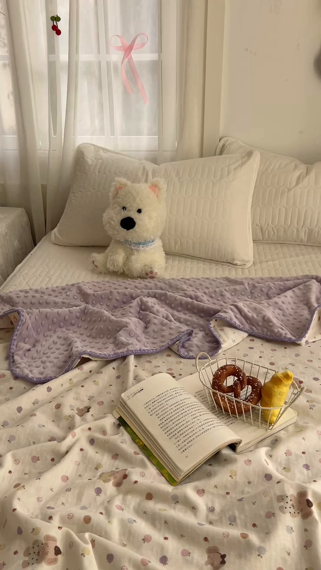 91家纺网 家纺一手货源 找家纺 十里居 2026春夏新款A类母婴级全棉纯棉双层纱多功能豆豆盖毯毛毯毯子 水果小象