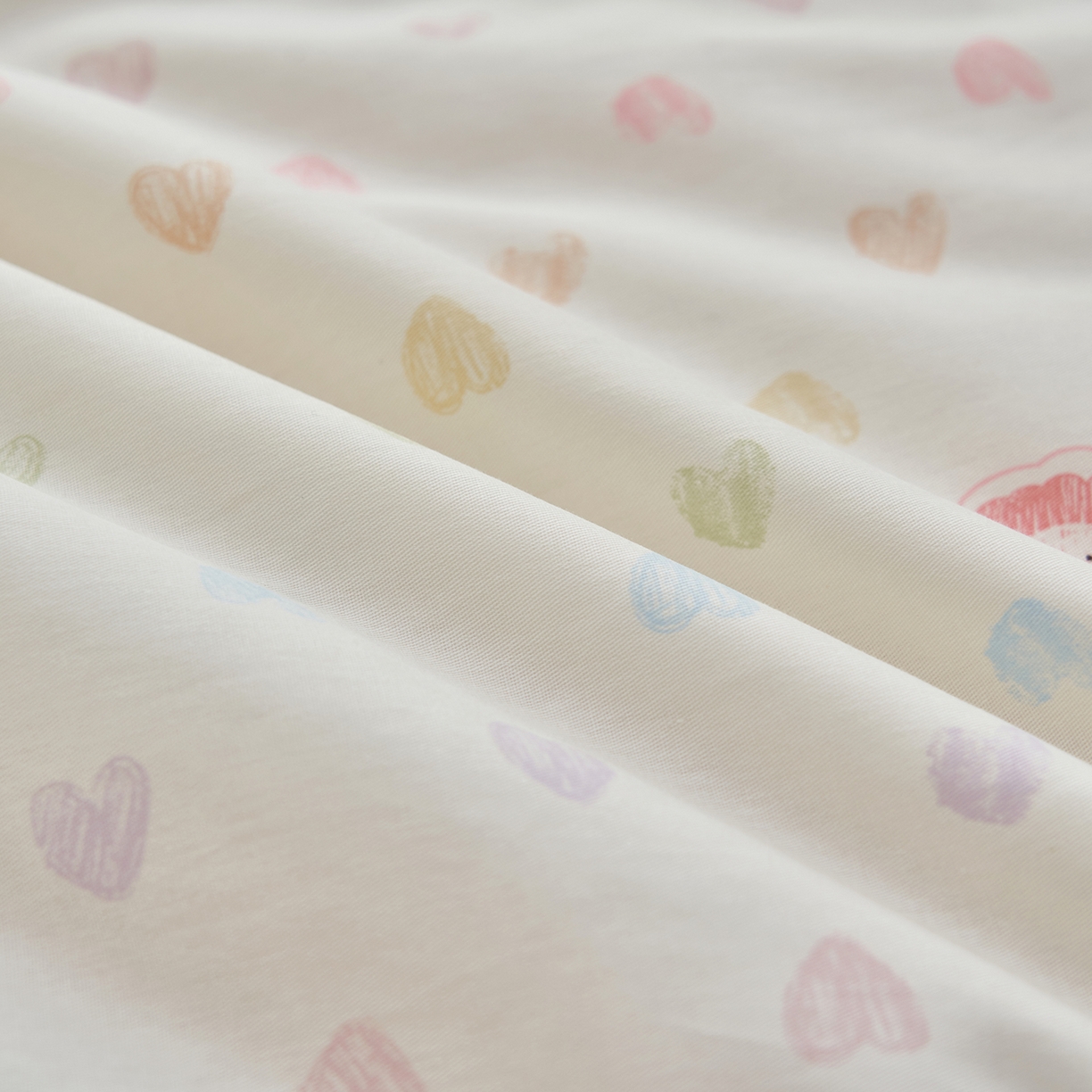 91家纺网 家纺一手货源 找家纺 吾秀家居 吾诺 2026新款 12868全棉印花棉花夏被四件套 全棉夏被四件套新疆棉花被 - 经典系列 爱心小熊