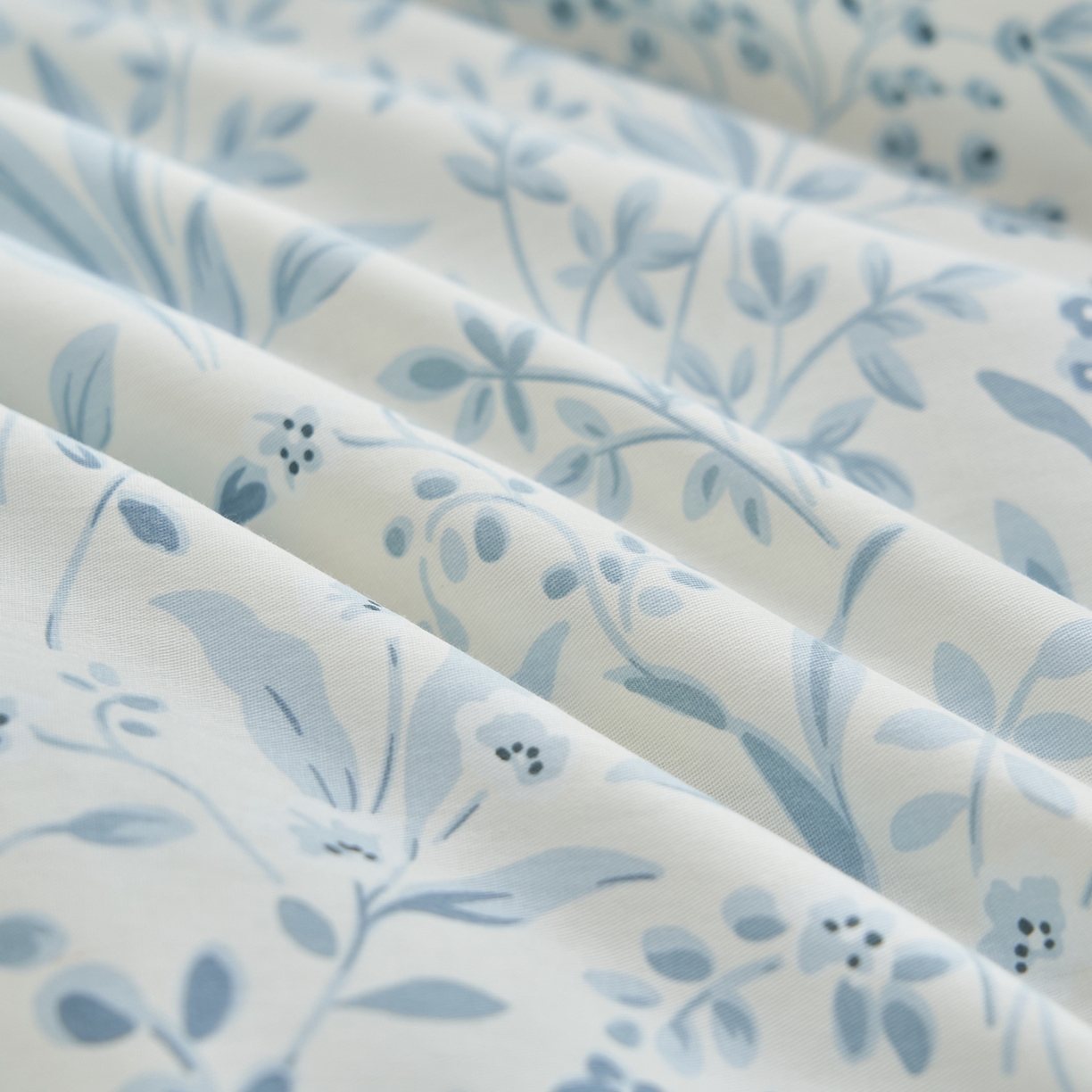 91家纺网 家纺一手货源 找家纺 吾秀家居 吾诺 2026新款 12868全棉印花棉花夏被四件套 全棉夏被四件套新疆棉花被 - 经典系列 冰蓝小花