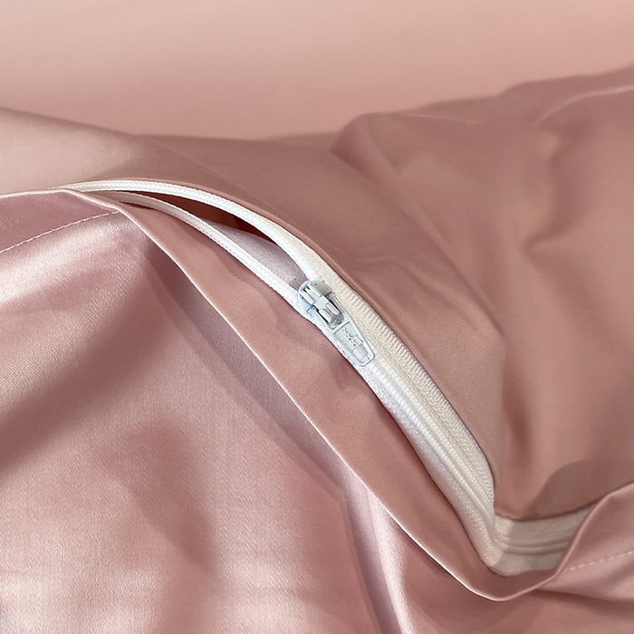 91家纺网 家纺一手货源 找家纺 水云缦 2026新款全棉埋绳款四件套系列-保罗款 豆沙粉