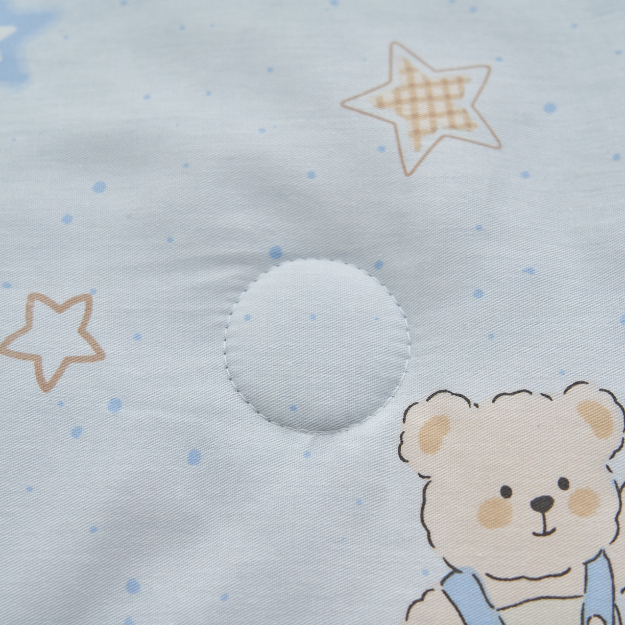 91家纺网 家纺一手货源 找家纺 吾秀家居 吾诺 2026新款 12868全棉印花棉花夏被四件套 全棉夏被四件套新疆棉花被 - 经典系列 蓝星小熊