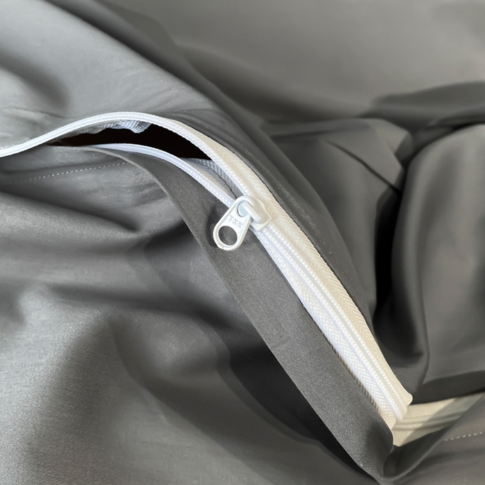 91家纺网 家纺一手货源 找家纺 水云缦 2026新款全棉埋绳款四件套系列-保罗款 绅士灰