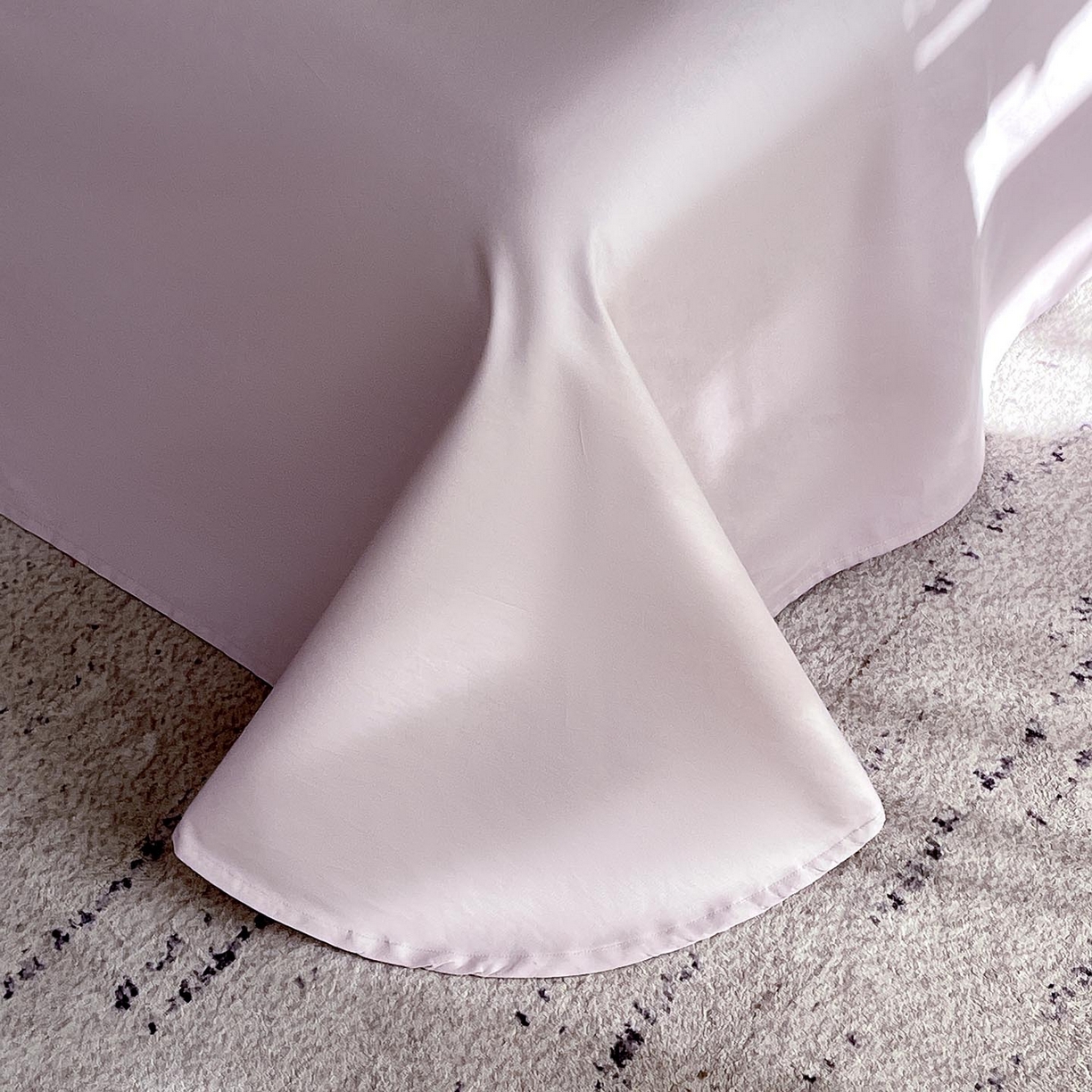 91家纺网 家纺一手货源 找家纺 宜家坊 2026新款A类全棉纯棉亮面浮雕提花四件套 蝶梦-淡雅紫