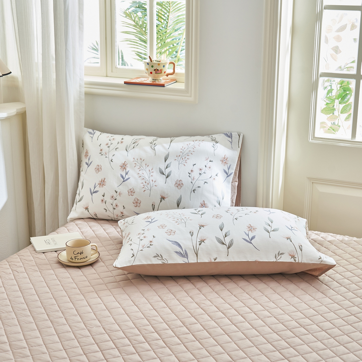 91家纺网 家纺一手货源 找家纺 吾秀家居 吾诺 2026新款 12868全棉印花棉花夏被四件套 全棉夏被四件套新疆棉花被 - 经典系列 清雅卡其