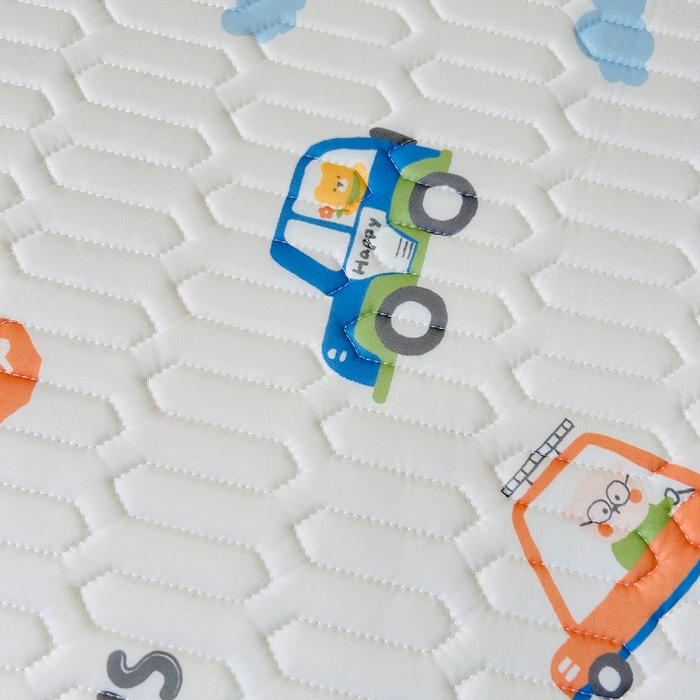 91家纺网 家纺一手货源 找家纺 小虾米 2026新款凉感丝乳胶凉席上下床床笠 小汽车