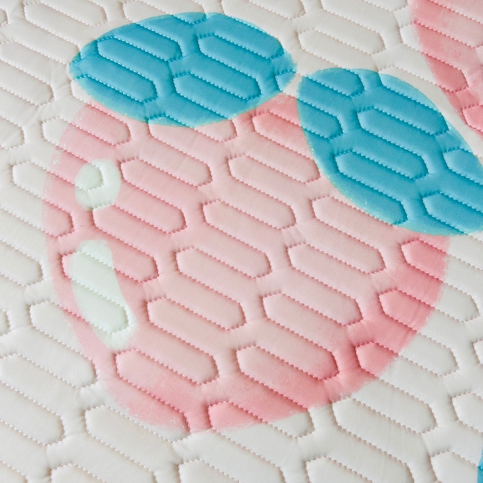 91家纺网 家纺一手货源 找家纺 小虾米 2026新款凉感丝乳胶凉席上下床床笠 桃兔兔粉