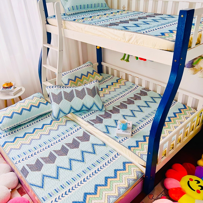 小虾米 2026新款凉感丝乳胶凉席上下床床笠 灵动