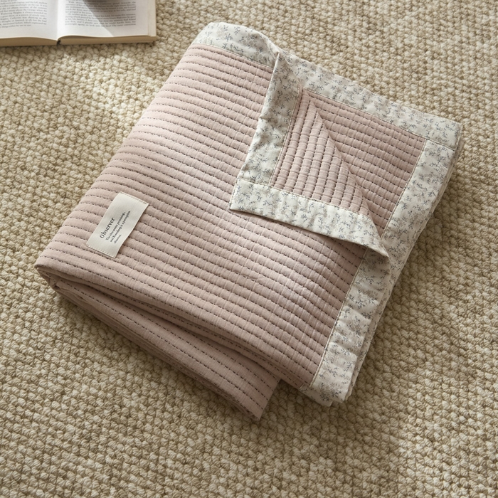 91家纺网 家纺一手货源 找家纺 大彩家居 2026春夏新款全棉多功能夏被夏凉被空调被 淡粉色