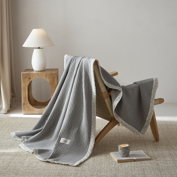 91家纺网 家纺一手货源 找家纺 大彩家居 2026春夏新款全棉多功能夏被夏凉被空调被 深灰色