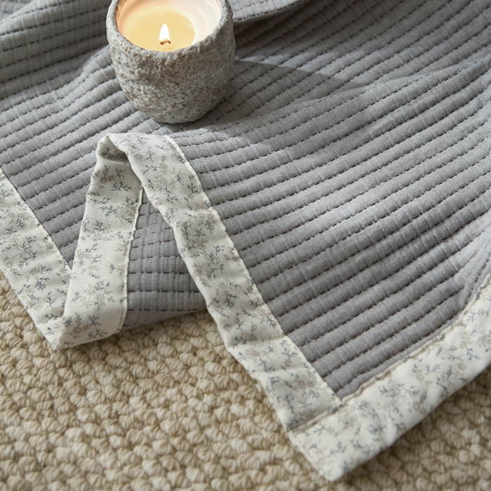 91家纺网 家纺一手货源 找家纺 大彩家居 2026春夏新款全棉多功能夏被夏凉被空调被 深灰色