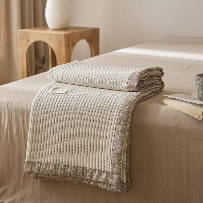 大彩家居 2026春夏新款全棉多功能夏被夏凉被空调被 奶白色