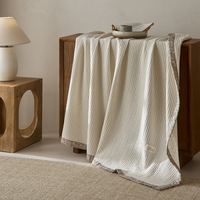 91家纺网 家纺一手货源 找家纺 大彩家居 2026春夏新款全棉多功能夏被夏凉被空调被 奶白色