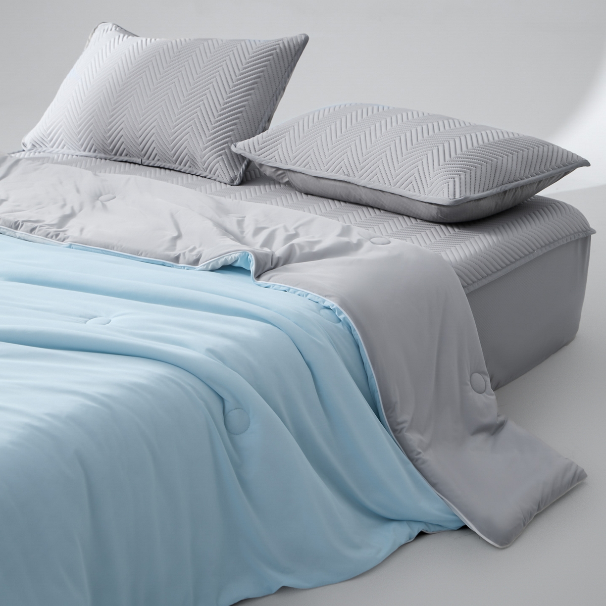 91家纺网 家纺一手货源 找家纺 （总）吾秀家居 2026新款冰爽系列-凉感丝夏被四件套