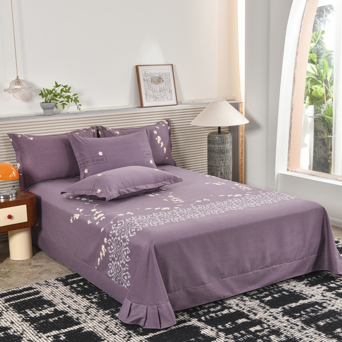 91家纺网 家纺一手货源 找家纺 磨毛世家家纺 2026新款多规格铂金磨毛纯棉加厚全棉磨毛四件套 三生三世新