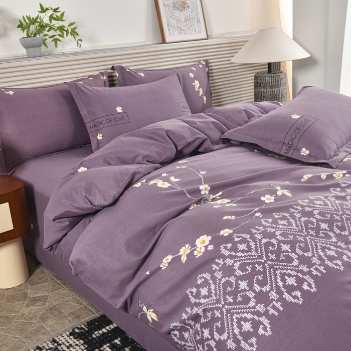 91家纺网 家纺一手货源 找家纺 磨毛世家家纺 2026新款多规格铂金磨毛纯棉加厚全棉磨毛四件套 三生三世新