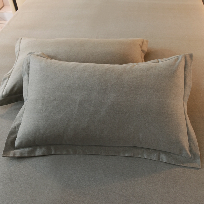 91家纺网 家纺一手货源 找家纺 磨毛世家家纺 2026新款多规格铂金磨毛纯棉加厚全棉磨毛四件套 深灰