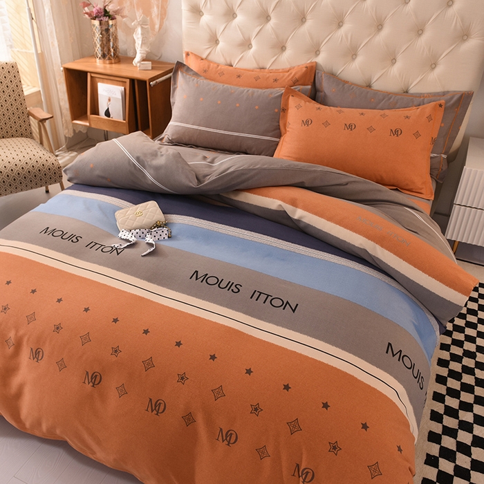 91家纺网 家纺一手货源 找家纺 磨毛世家家纺 2026新款多规格铂金磨毛纯棉加厚全棉磨毛四件套 圣托里尼