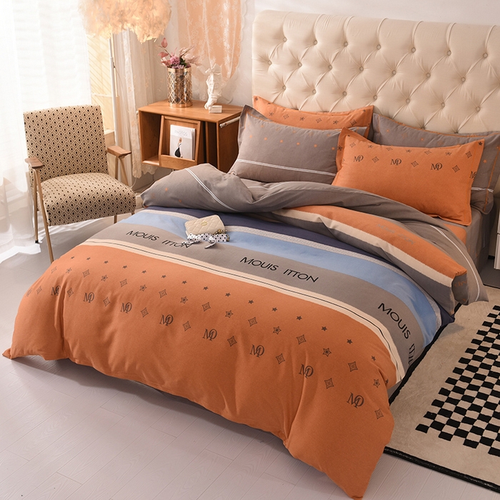 91家纺网 家纺一手货源 找家纺 磨毛世家家纺 2026新款多规格铂金磨毛纯棉加厚全棉磨毛四件套 圣托里尼