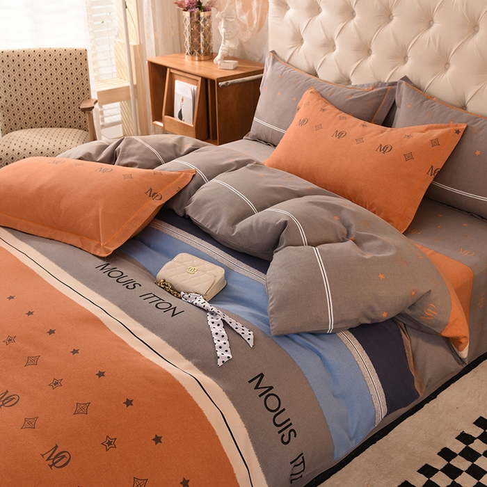 91家纺网 家纺一手货源 找家纺 磨毛世家家纺 2026新款多规格铂金磨毛纯棉加厚全棉磨毛四件套 圣托里尼