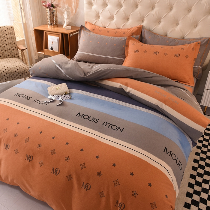 91家纺网 家纺一手货源 找家纺 磨毛世家家纺 2026新款多规格铂金磨毛纯棉加厚全棉磨毛四件套 圣托里尼