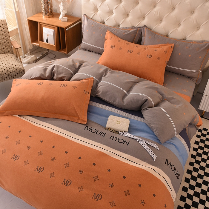 91家纺网 家纺一手货源 找家纺 磨毛世家家纺 2026新款多规格铂金磨毛纯棉加厚全棉磨毛四件套 圣托里尼