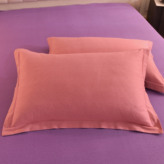 91家纺网 家纺一手货源 找家纺 磨毛世家家纺 2026新款多规格铂金磨毛纯棉加厚全棉磨毛四件套 双拼-紫豆沙