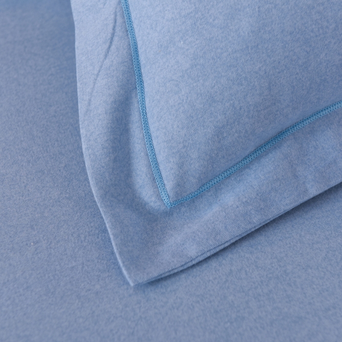 91家纺网 家纺一手货源 找家纺 磨毛世家家纺 2026新款多规格铂金磨毛纯棉加厚全棉磨毛四件套 天蓝