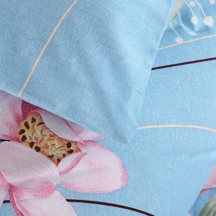 91家纺网 家纺一手货源 找家纺 磨毛世家家纺 2026新款多规格铂金磨毛纯棉加厚全棉磨毛四件套 相思花影-蓝