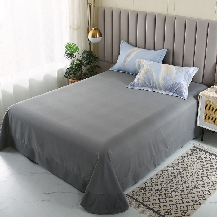 91家纺网 家纺一手货源 找家纺 磨毛世家家纺 2026新款多规格铂金磨毛纯棉加厚全棉磨毛四件套 香染蓝ab版