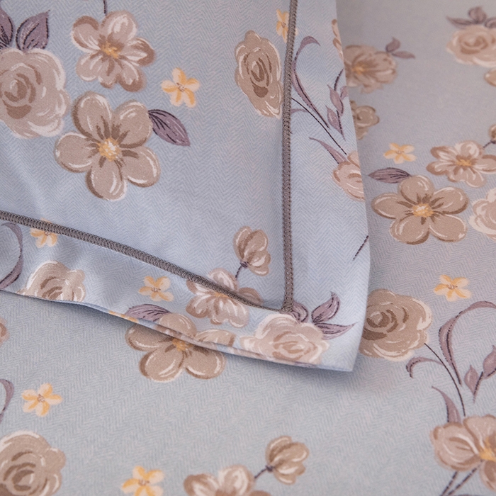 91家纺网 家纺一手货源 找家纺 磨毛世家家纺 2026新款多规格铂金磨毛纯棉加厚全棉磨毛四件套 香雪海-蓝