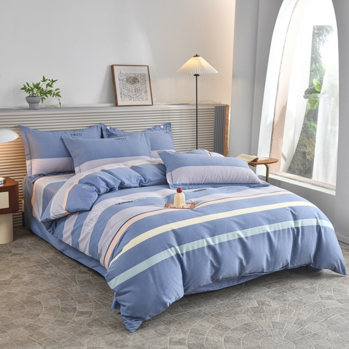 91家纺网 家纺一手货源 找家纺 磨毛世家家纺 2026新款多规格铂金磨毛纯棉加厚全棉磨毛四件套 小资生活-兰