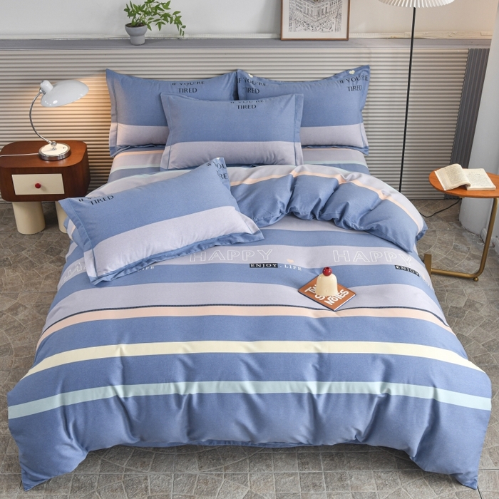 91家纺网 家纺一手货源 找家纺 磨毛世家家纺 2026新款多规格铂金磨毛纯棉加厚全棉磨毛四件套 小资生活-兰