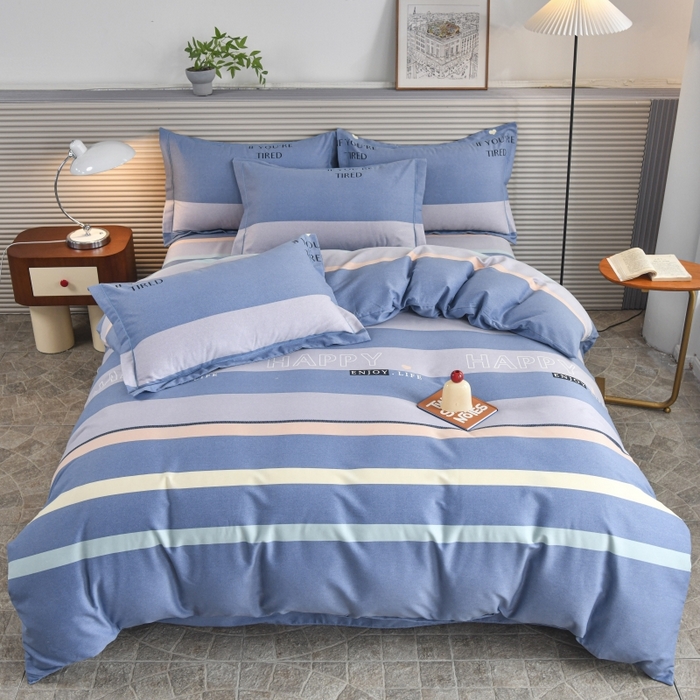 磨毛世家家纺 2026新款多规格铂金磨毛纯棉加厚全棉磨毛四件套 小资生活-兰