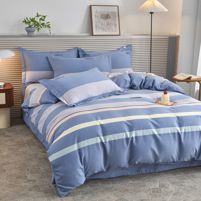 91家纺网 家纺一手货源 找家纺 磨毛世家家纺 2026新款多规格铂金磨毛纯棉加厚全棉磨毛四件套 小资生活-兰