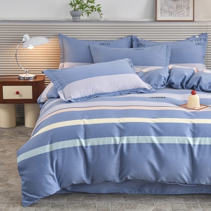 91家纺网 家纺一手货源 找家纺 磨毛世家家纺 2026新款多规格铂金磨毛纯棉加厚全棉磨毛四件套 小资生活-兰