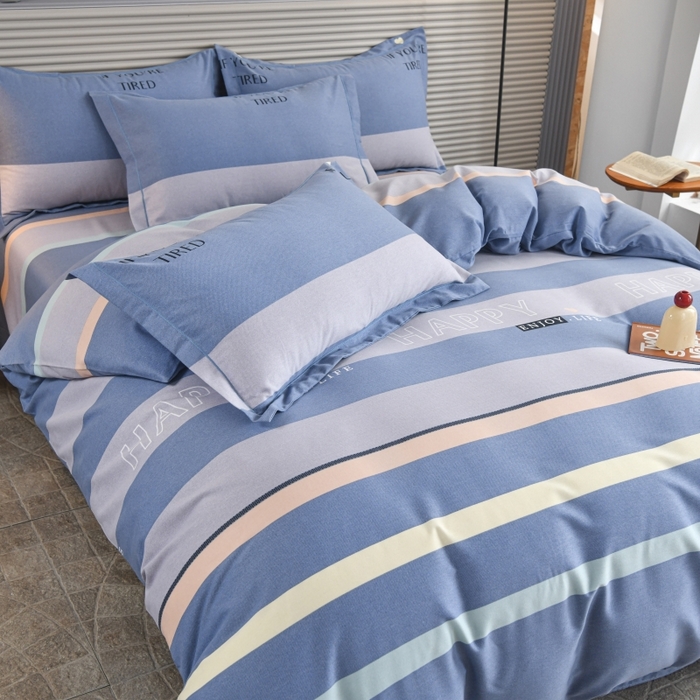 91家纺网 家纺一手货源 找家纺 磨毛世家家纺 2026新款多规格铂金磨毛纯棉加厚全棉磨毛四件套 小资生活-兰