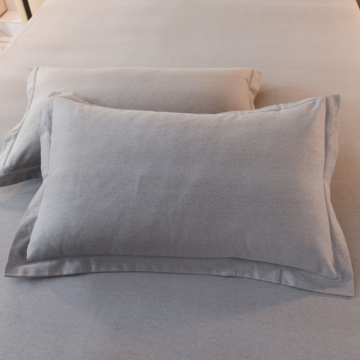 91家纺网 家纺一手货源 找家纺 磨毛世家家纺 2026新款多规格铂金磨毛纯棉加厚全棉磨毛四件套 银灰