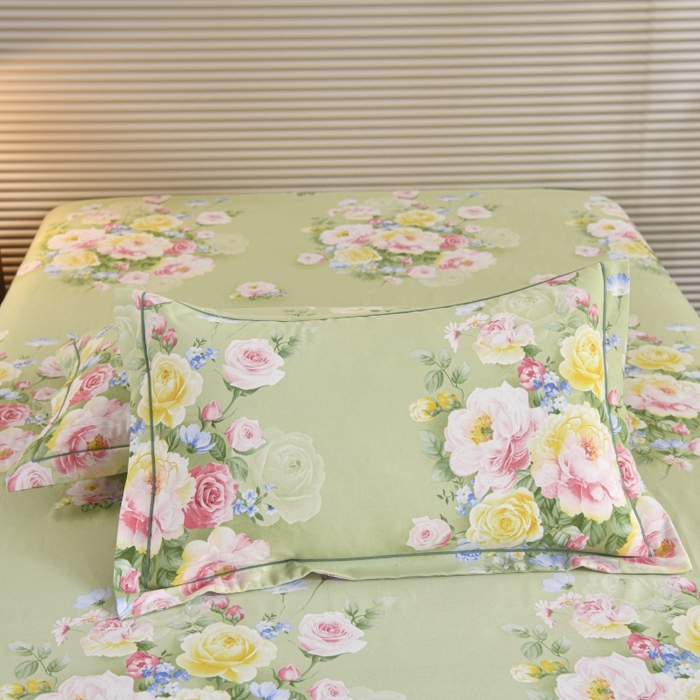 91家纺网 家纺一手货源 找家纺 磨毛世家家纺 2026新款多规格铂金磨毛纯棉加厚全棉磨毛四件套 悠悠花香