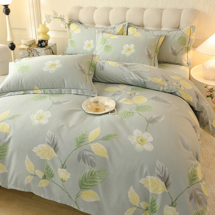 91家纺网 家纺一手货源 找家纺 磨毛世家家纺 2026新款多规格铂金磨毛纯棉加厚全棉磨毛四件套 争奇斗艳