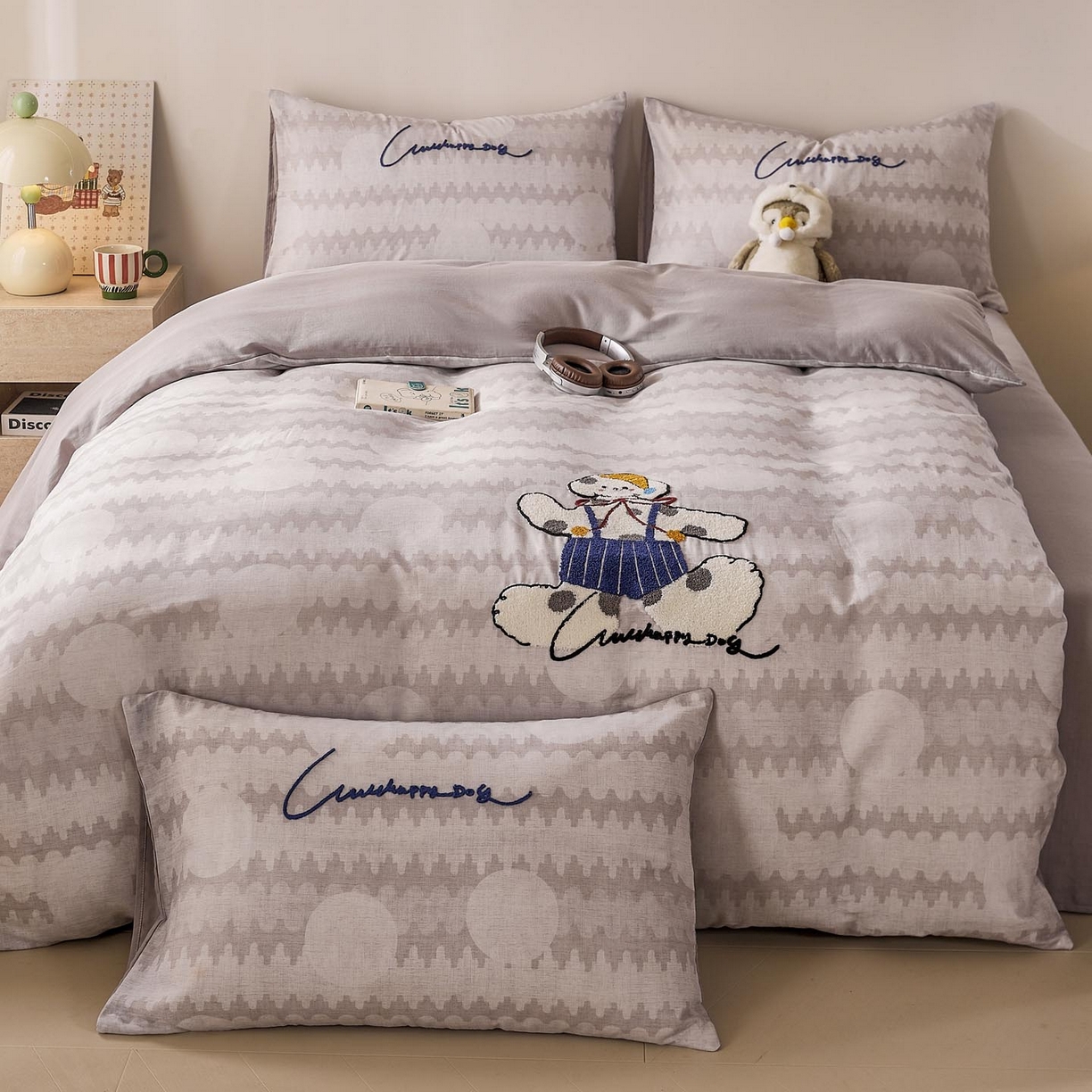 91家纺网 家纺一手货源 找家纺 （总）宜家坊 2026新款A类全棉双层纱毛巾绣四件套