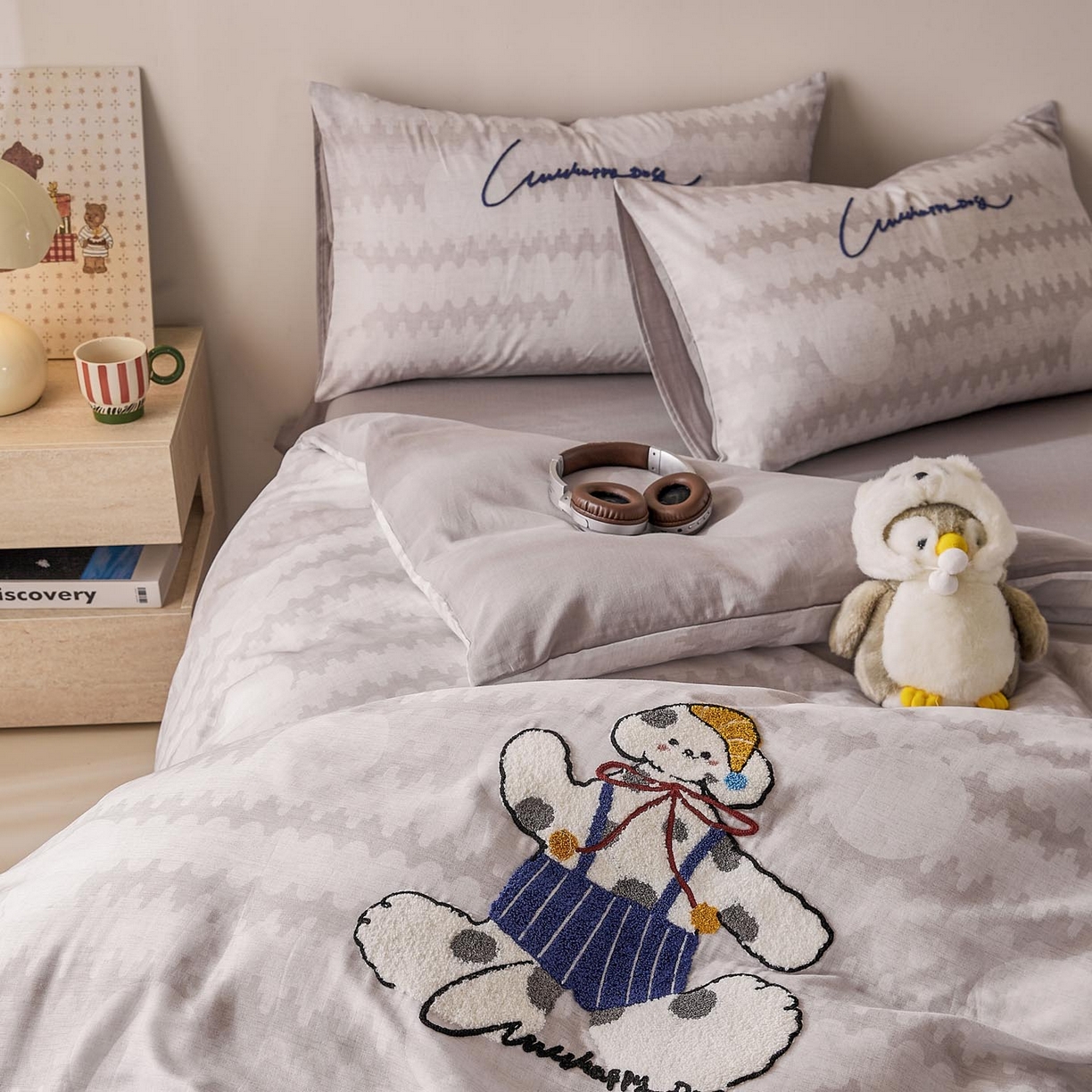 91家纺网 家纺一手货源 找家纺 （总）宜家坊 2026新款A类全棉双层纱毛巾绣四件套