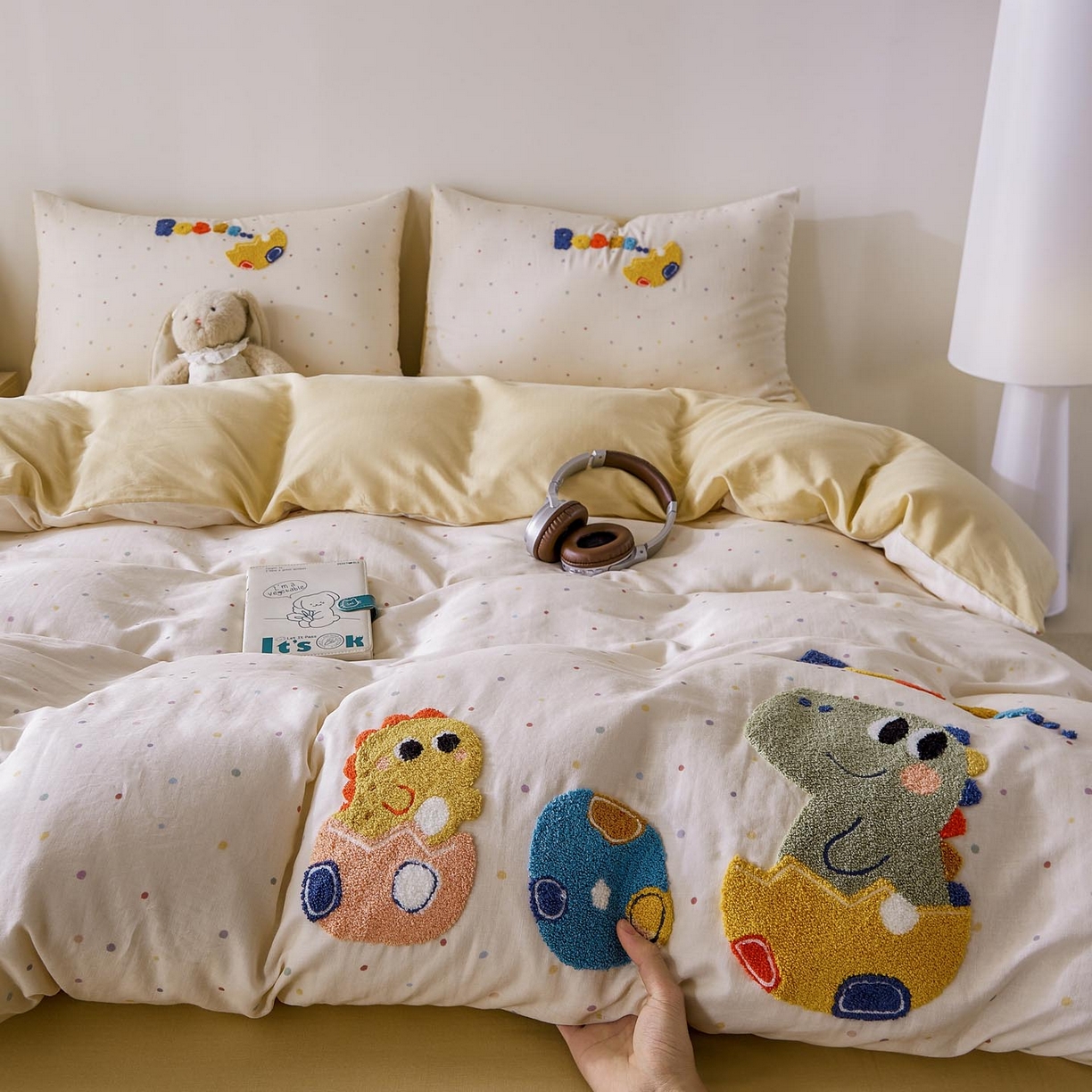 91家纺网 家纺一手货源 找家纺 （总）宜家坊 2026新款A类全棉双层纱毛巾绣四件套