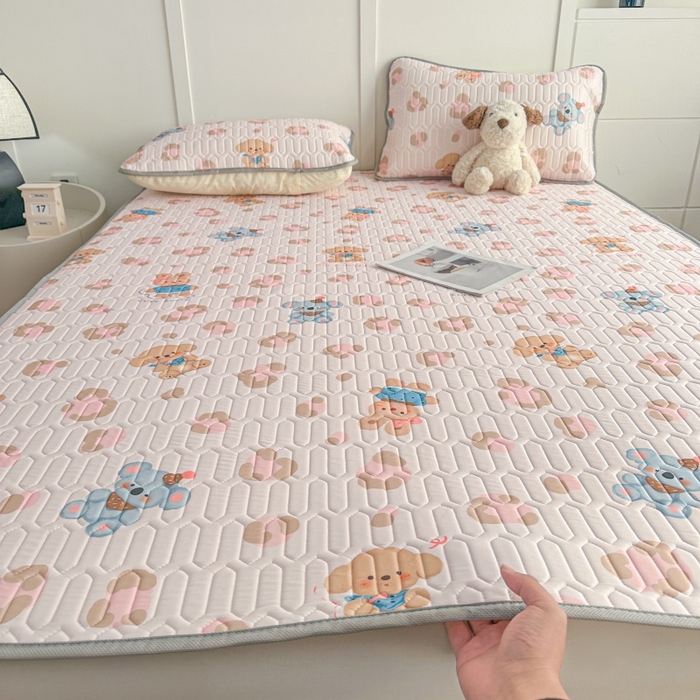 91家纺网 家纺一手货源 找家纺 七里香 2026春夏新款凉感丝数码印花乳胶凉席 印花-考拉