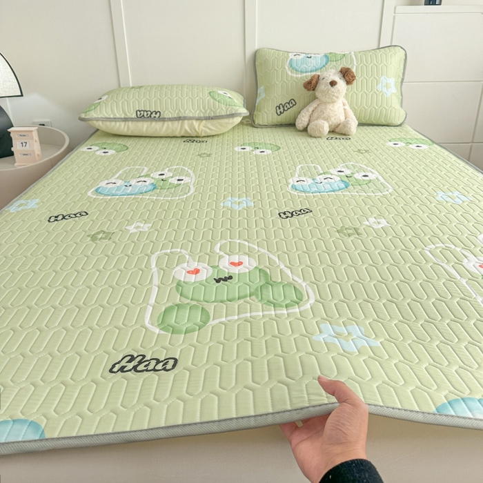 七里香 2026春夏新款凉感丝数码印花乳胶凉席 印花--青蛙